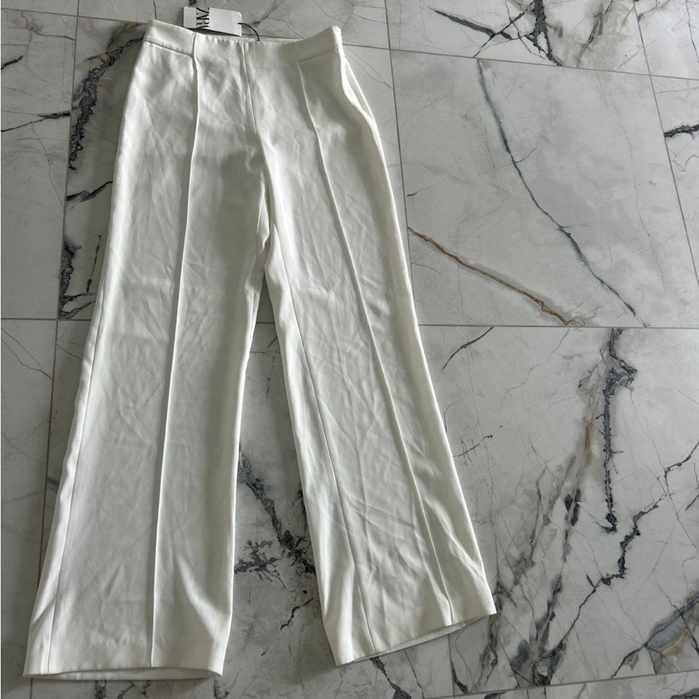 Zara Cream Wide Leg Women's Pants